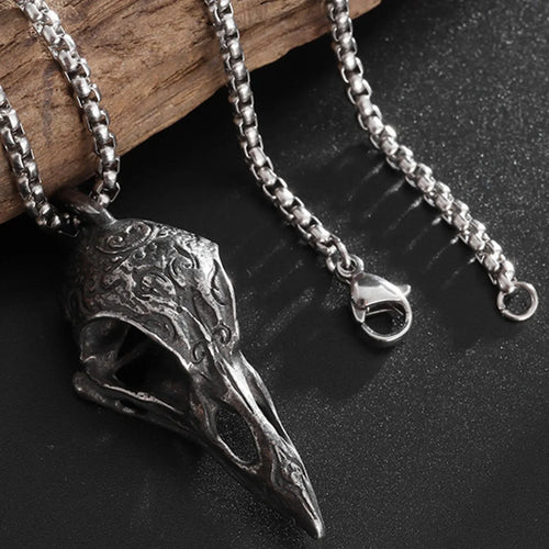 Crow Skull Necklace