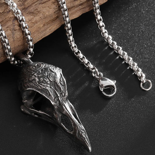 Crow Skull Necklace