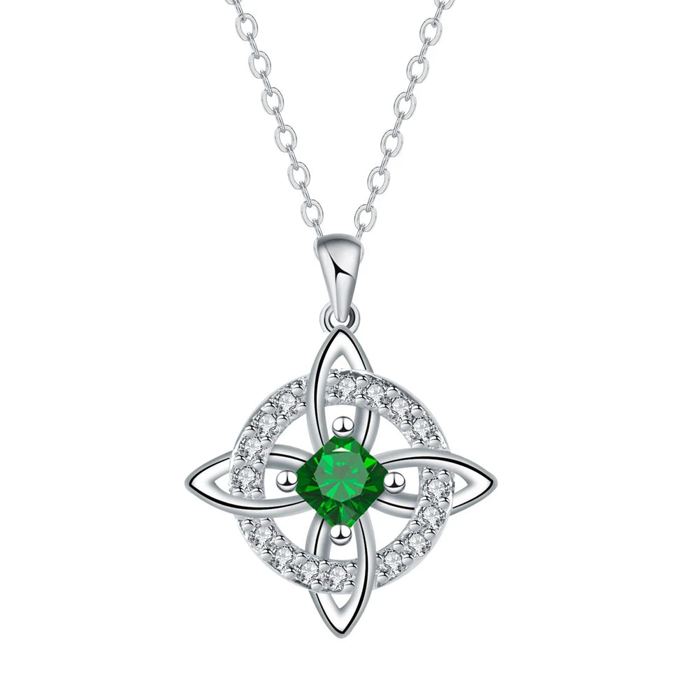 Witch Knot Birthstone Necklace