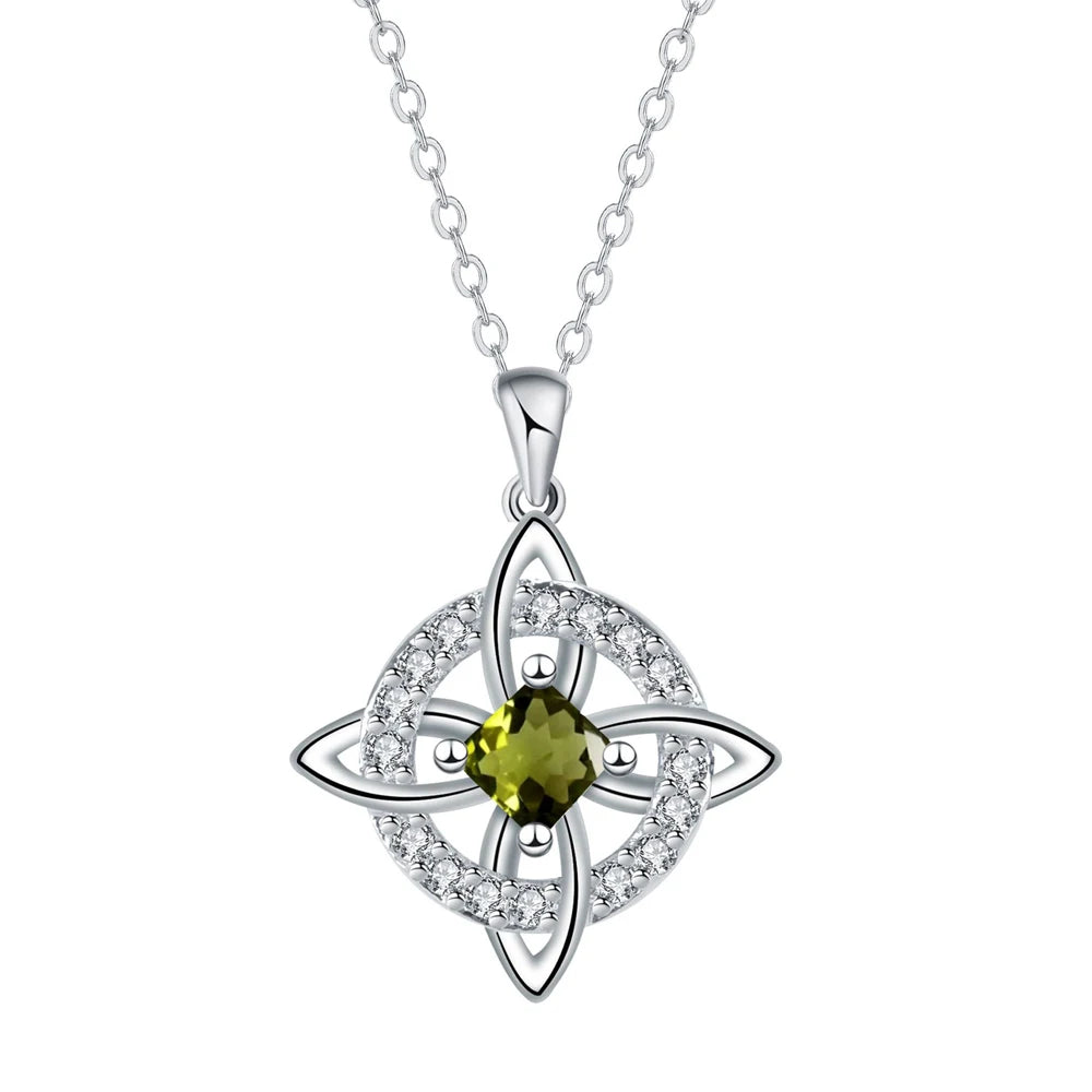 Witch Knot Birthstone Necklace