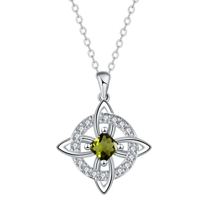 Witch Knot Birthstone Necklace