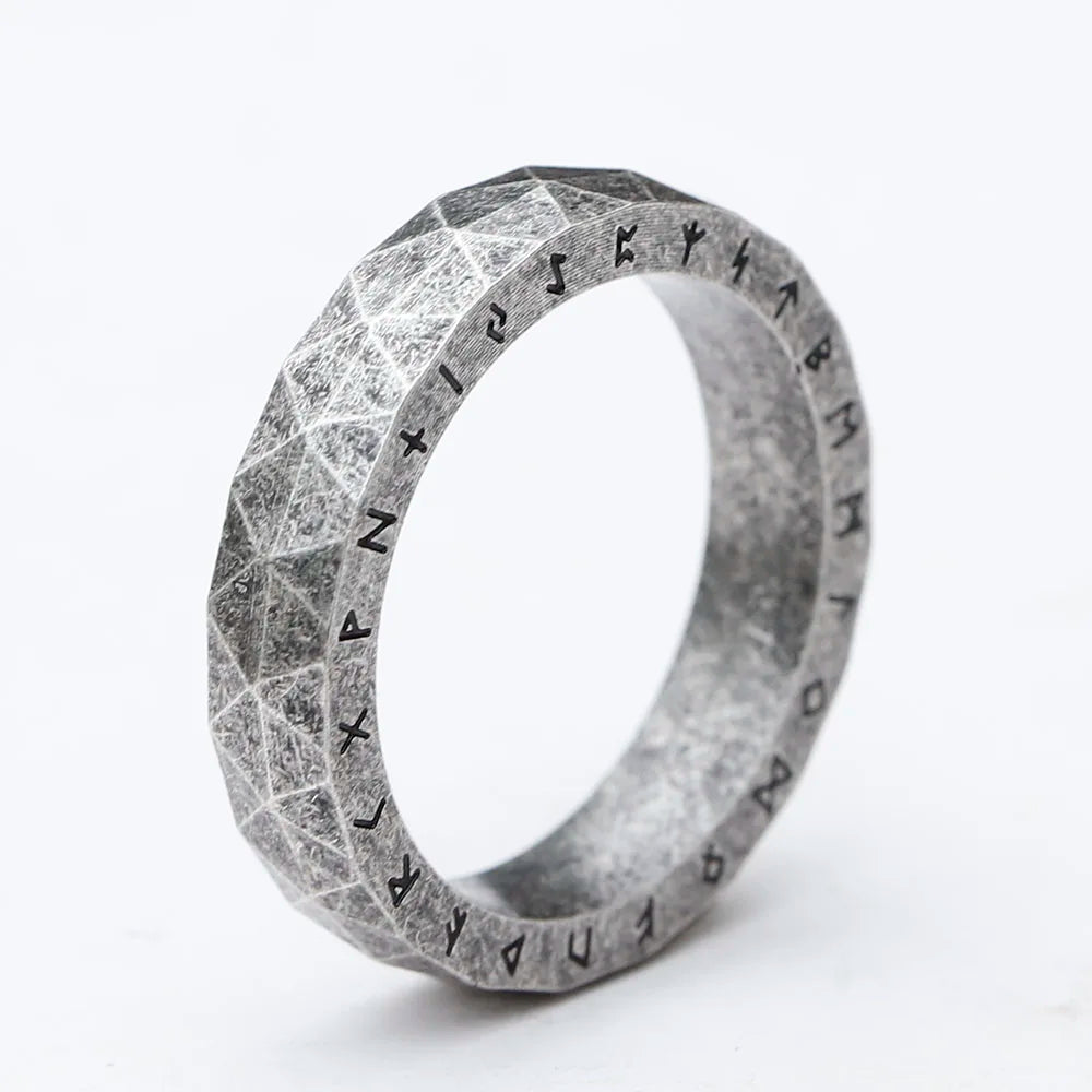 Faceted Runestone Ring