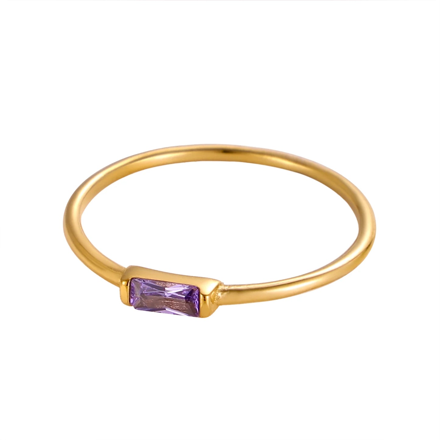 Birthstone Bar Ring