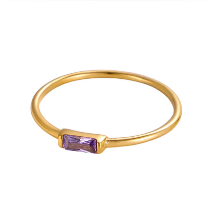 Birthstone Bar Ring