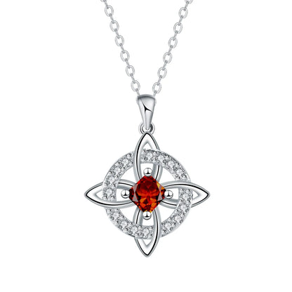Witch Knot Birthstone Necklace