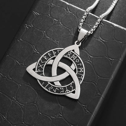 Runic Triquetra Pendant Necklace