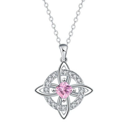 Witch Knot Birthstone Necklace