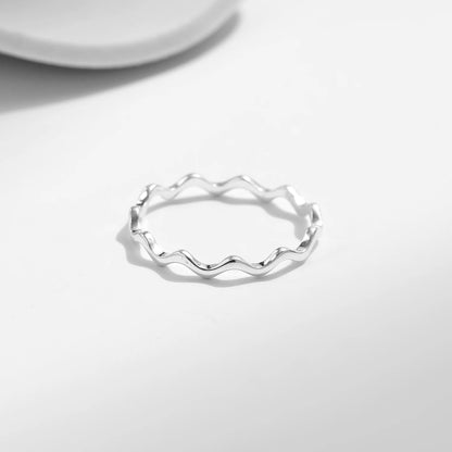 The Wave Ring 925 Sterling Silver