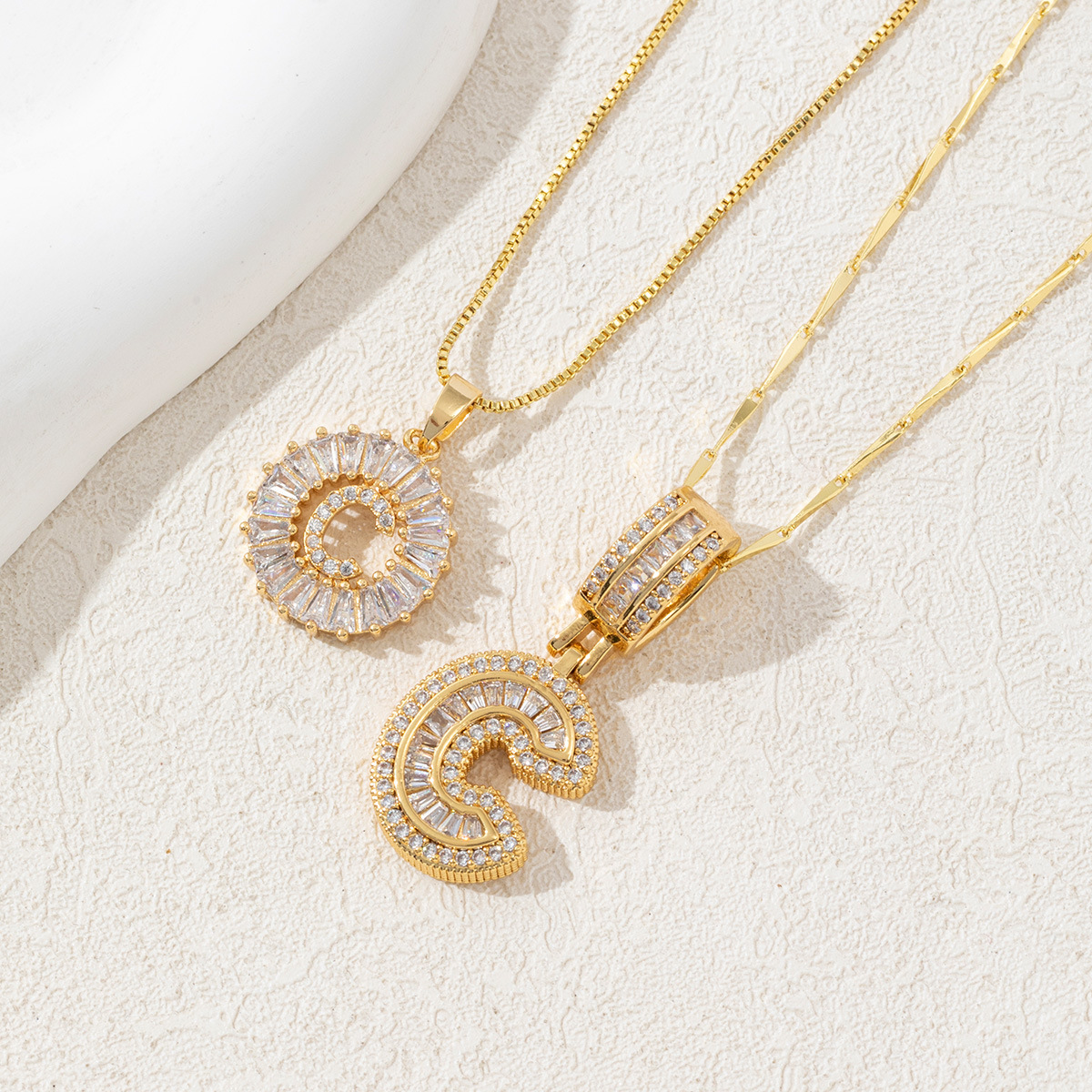 Initial Radiance Necklace Set