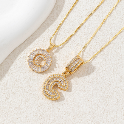 Initial Radiance Necklace Set
