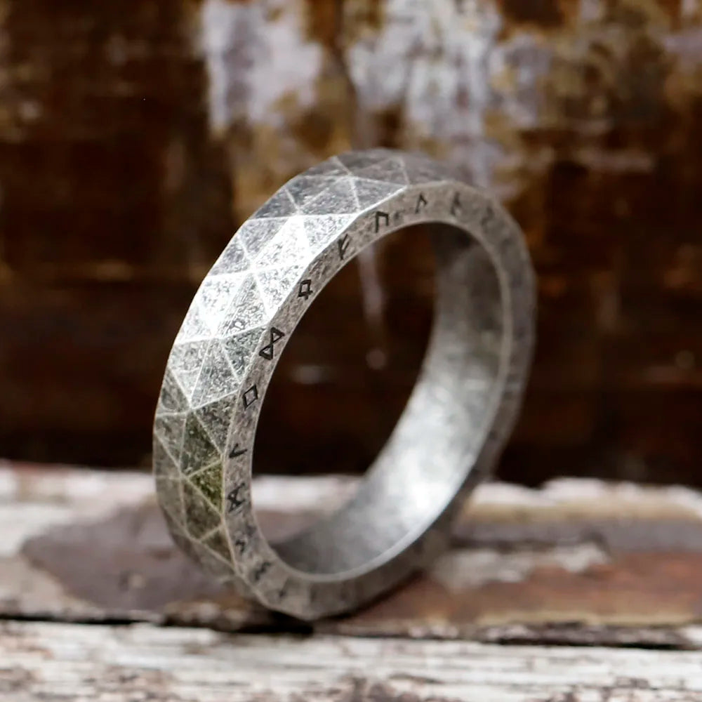 Faceted Runestone Ring
