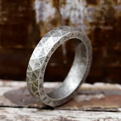 Faceted Runestone Ring