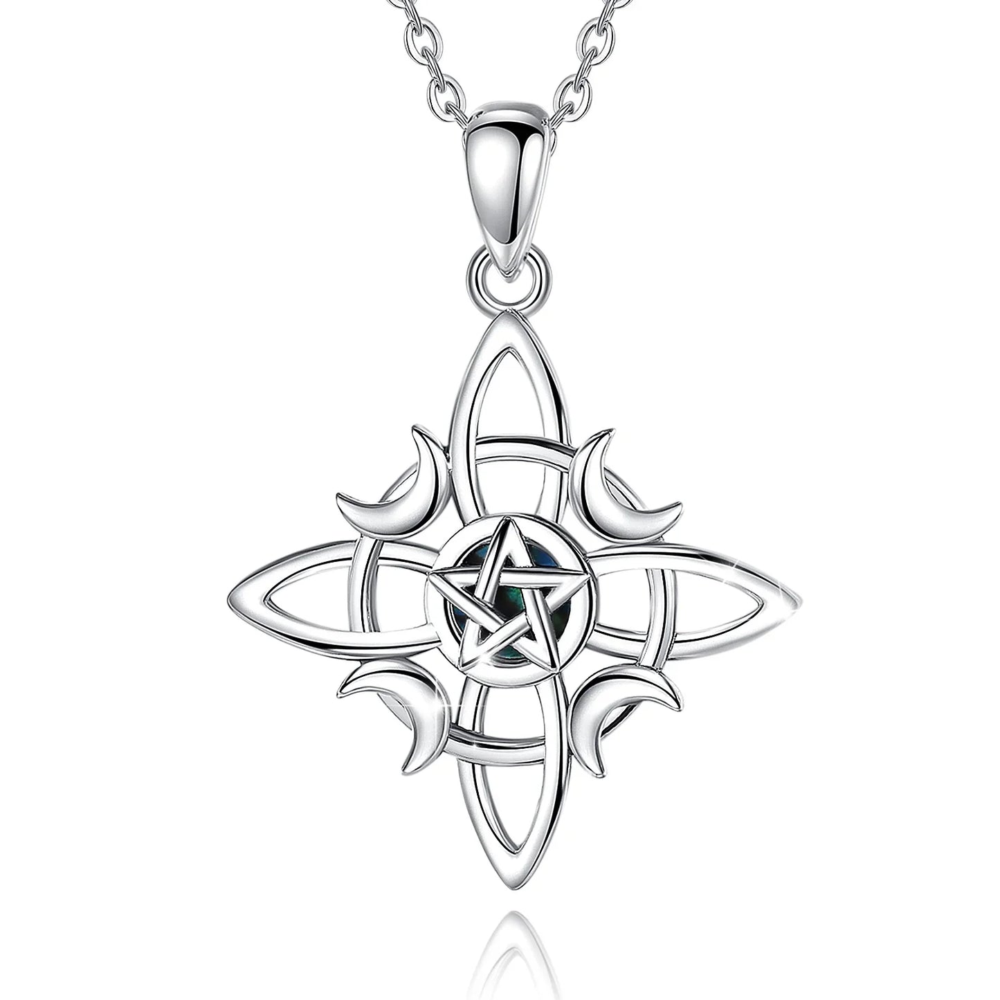 Lunar Pentacle Celestial Necklace