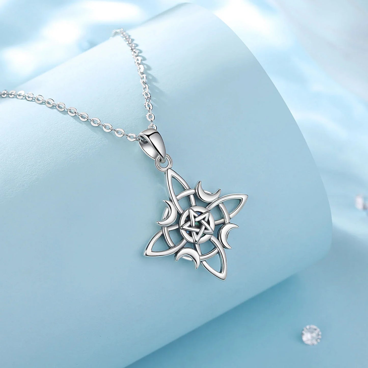 Lunar Pentacle Celestial Necklace