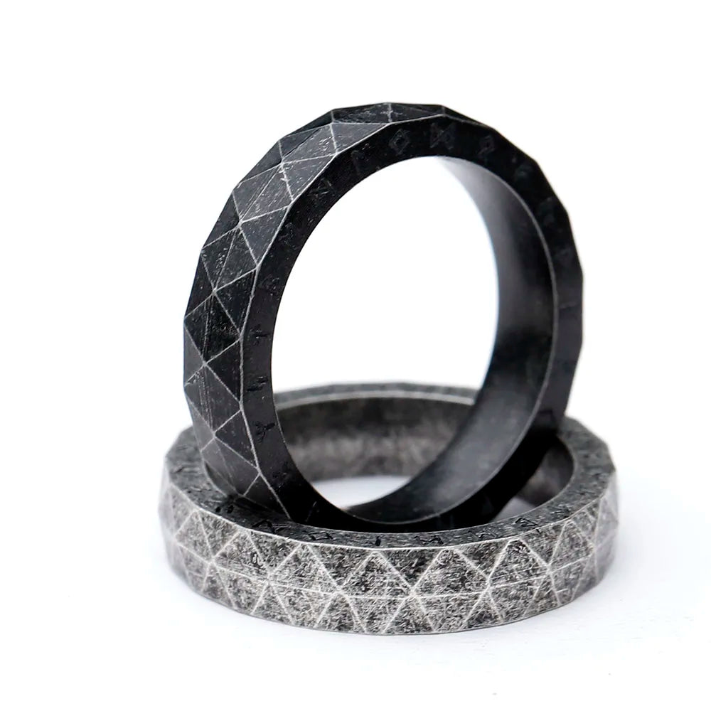 Faceted Runestone Ring