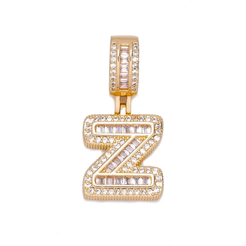 Alphabet Letter Charm Gold Plated