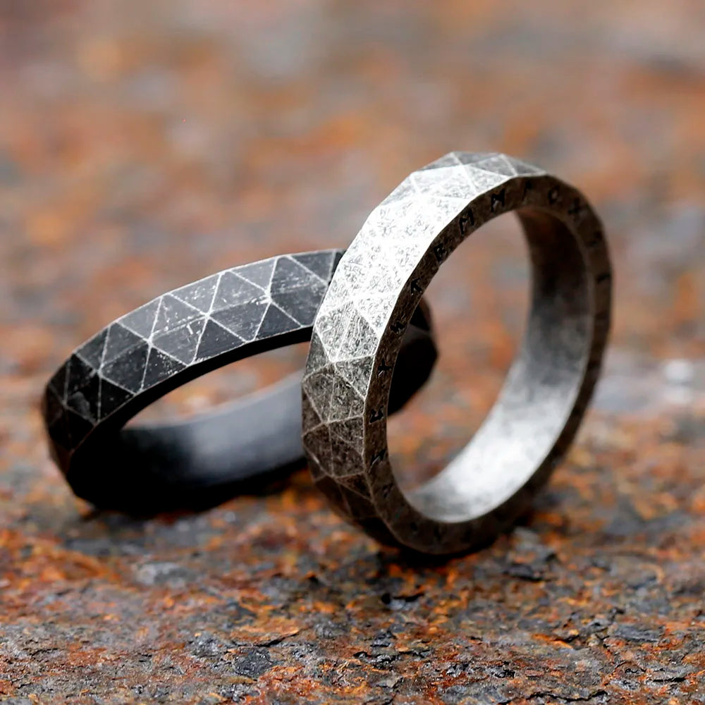 Faceted Runestone Ring