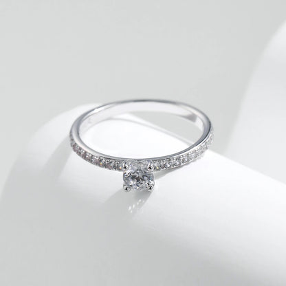 Timeless Halo Ring 925 Sterling Silver