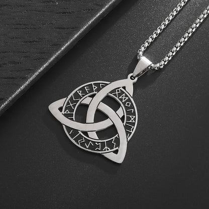 Runic Triquetra Pendant Necklace