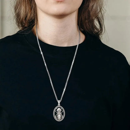 Triple Moon Goddess Pendant Necklace