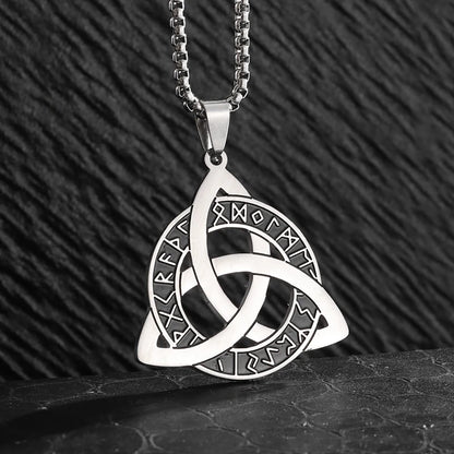 Runic Triquetra Pendant Necklace