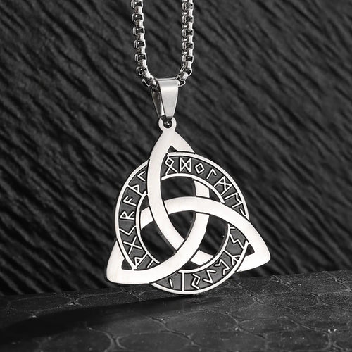 Runic Triquetra Pendant Necklace