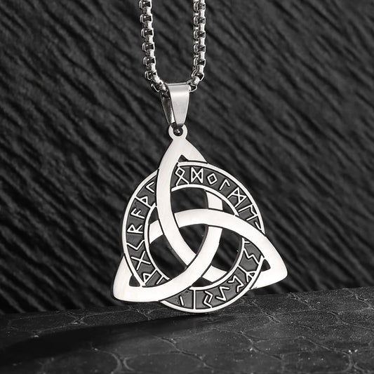 Runic Triquetra Pendant Necklace