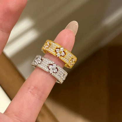 Floral Pavé Ring
