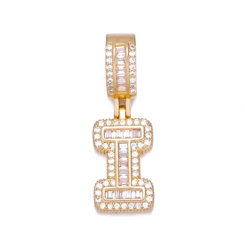 Alphabet Letter Charm Gold Plated