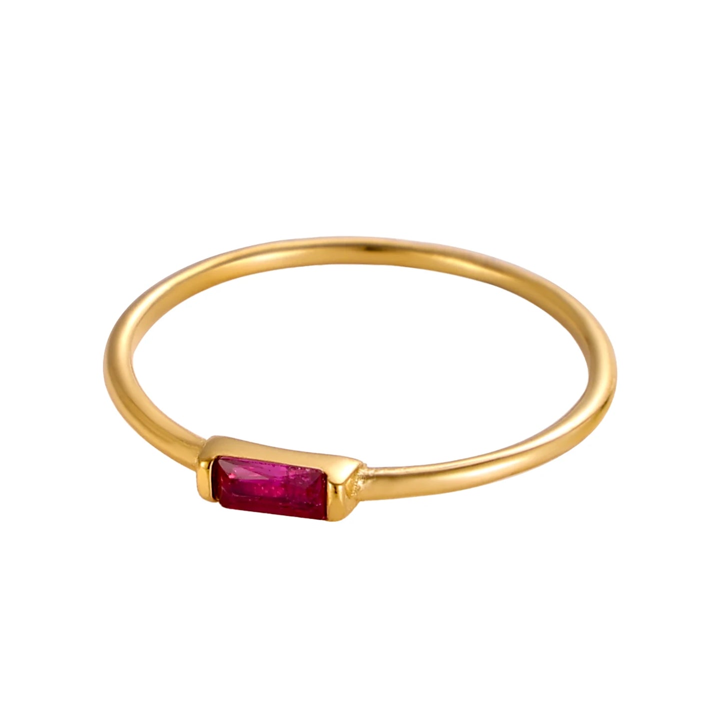 Birthstone Bar Ring