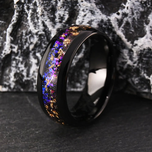 Stellar Veil Tungsten Ring
