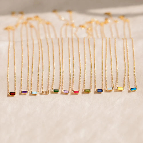 Birthstone Bar Necklace