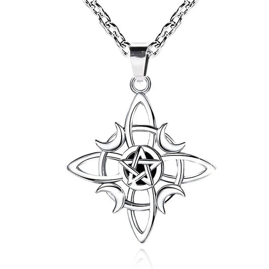 Lunar Pentacle Celestial Necklace
