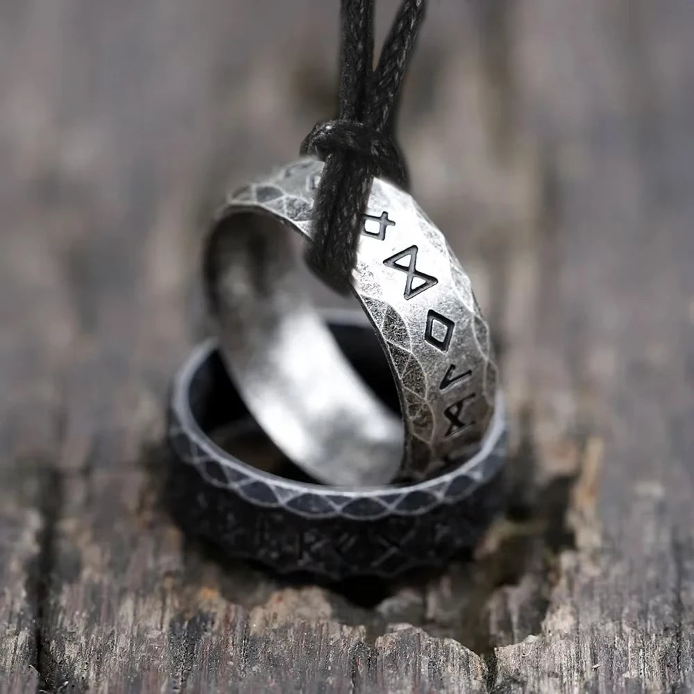 Runic Ring Pendant Necklace
