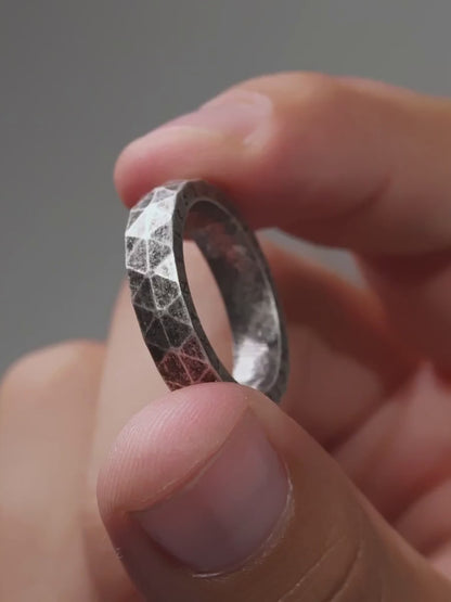 Faceted Runestone Ring